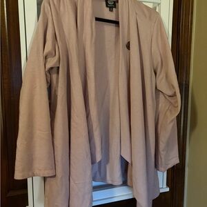 Bobeau Blush Open Front Cardigan